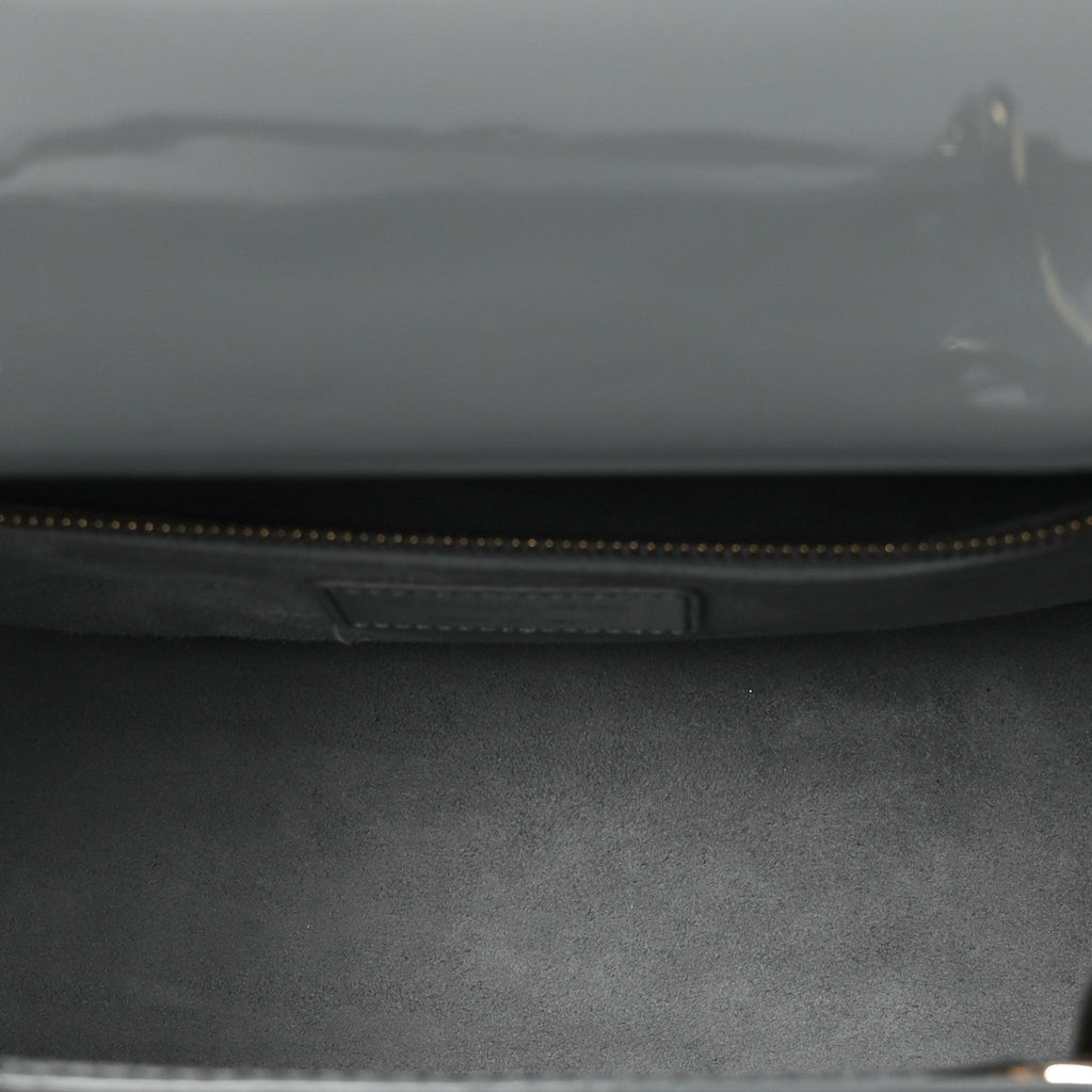 Patent Cannage Medium Lady Dior Grey