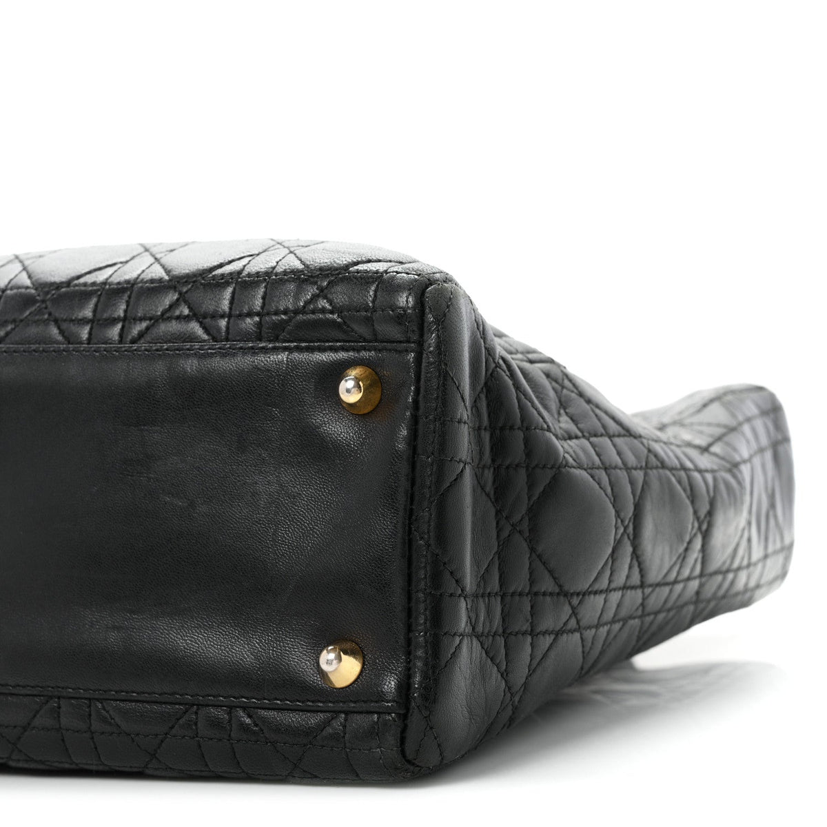 Lambskin Cannage Large Lady Dior Black