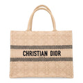 Raffia Cannage Medium Book Tote Natural
