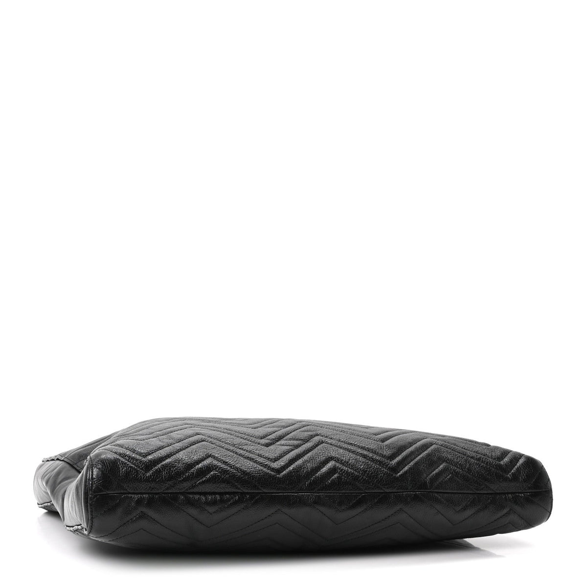 Azalea Calfskin Matelasse Large GG Marmont Slim Tote Black