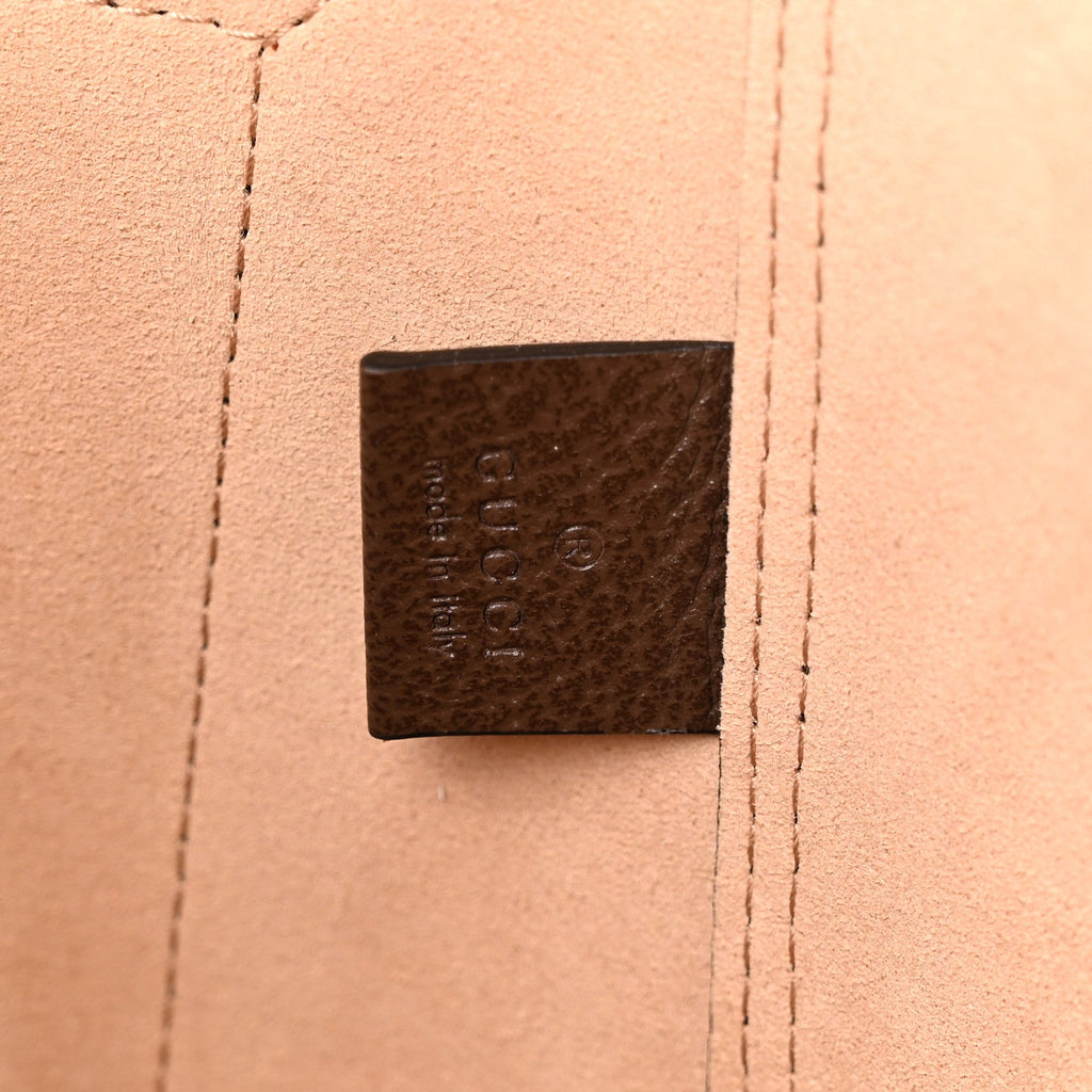 GG Supreme Monogram Web Ophidia Tote Brown