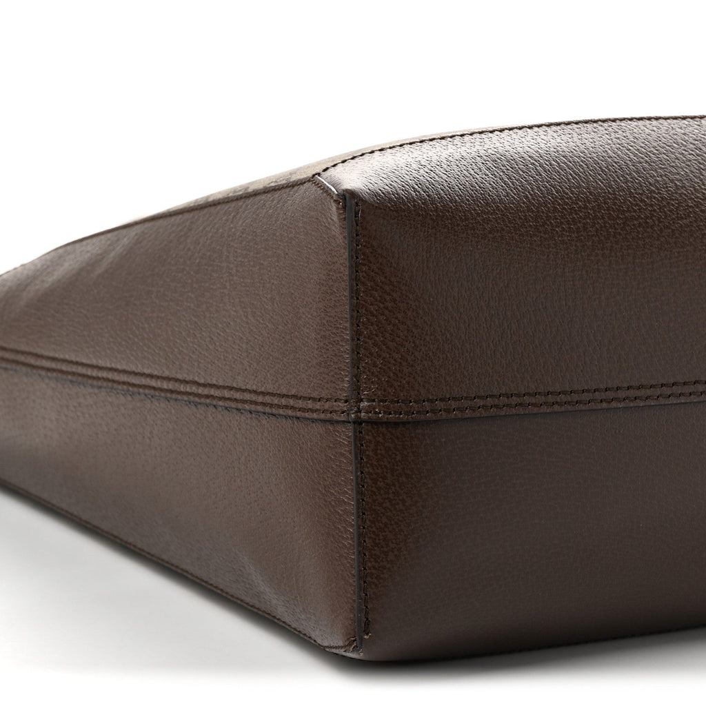 GG Supreme Monogram Web Ophidia Tote Brown