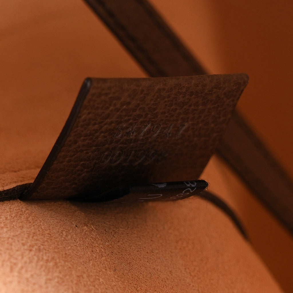 GG Supreme Monogram Web Ophidia Tote Brown