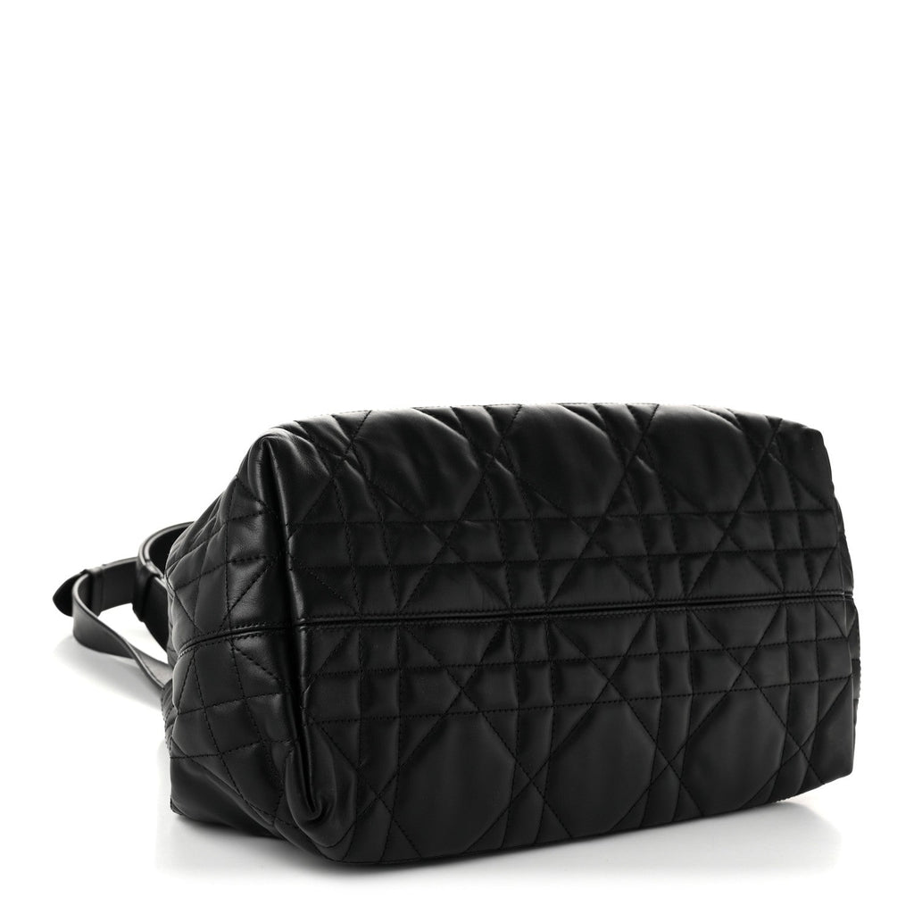 Calfskin Macrocannage Medium Toujours Black