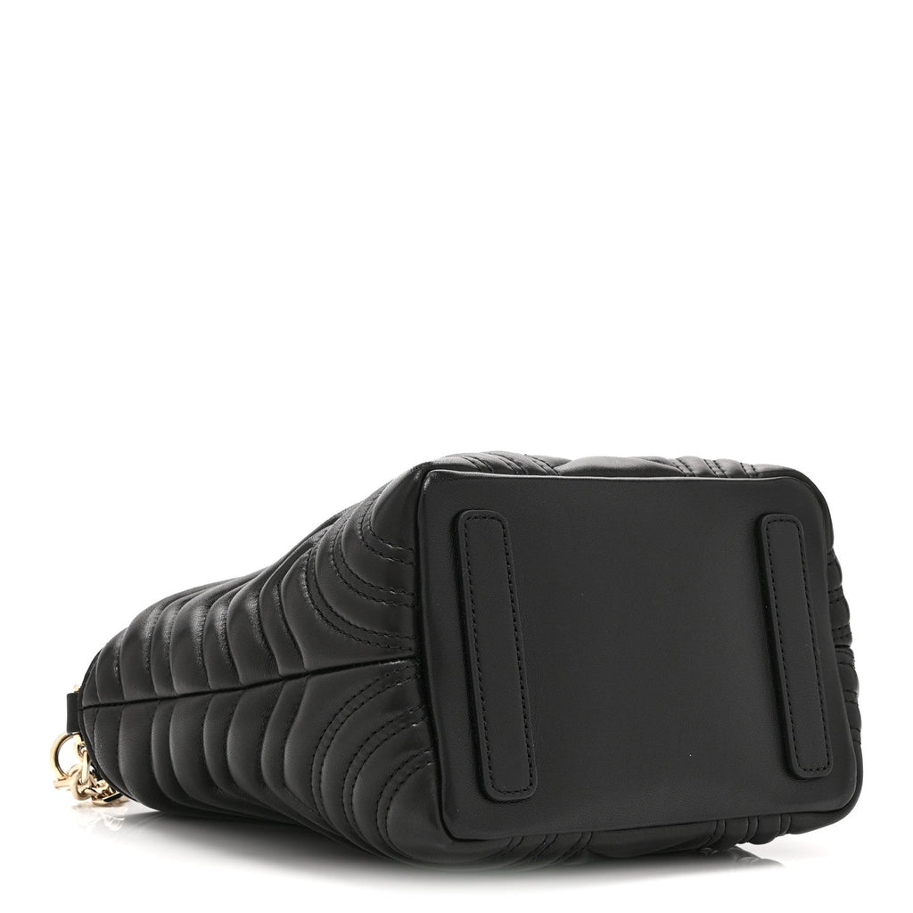 Lambskin Matelasse Small GG Marmont Betty Tote Bag Black
