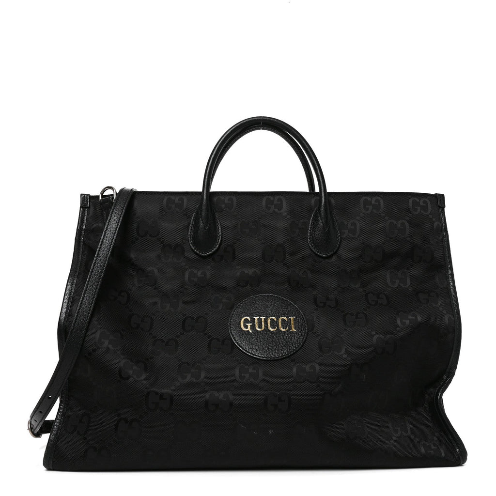 Econyl Nylon Monogram Large Off The Grid Tote Bag Black