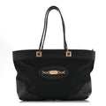Monogram Large Punch Tote Black