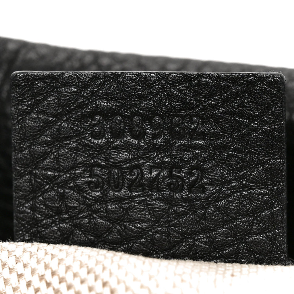 Pebbled Calfskin Medium Soho Chain Shoulder Bag Black