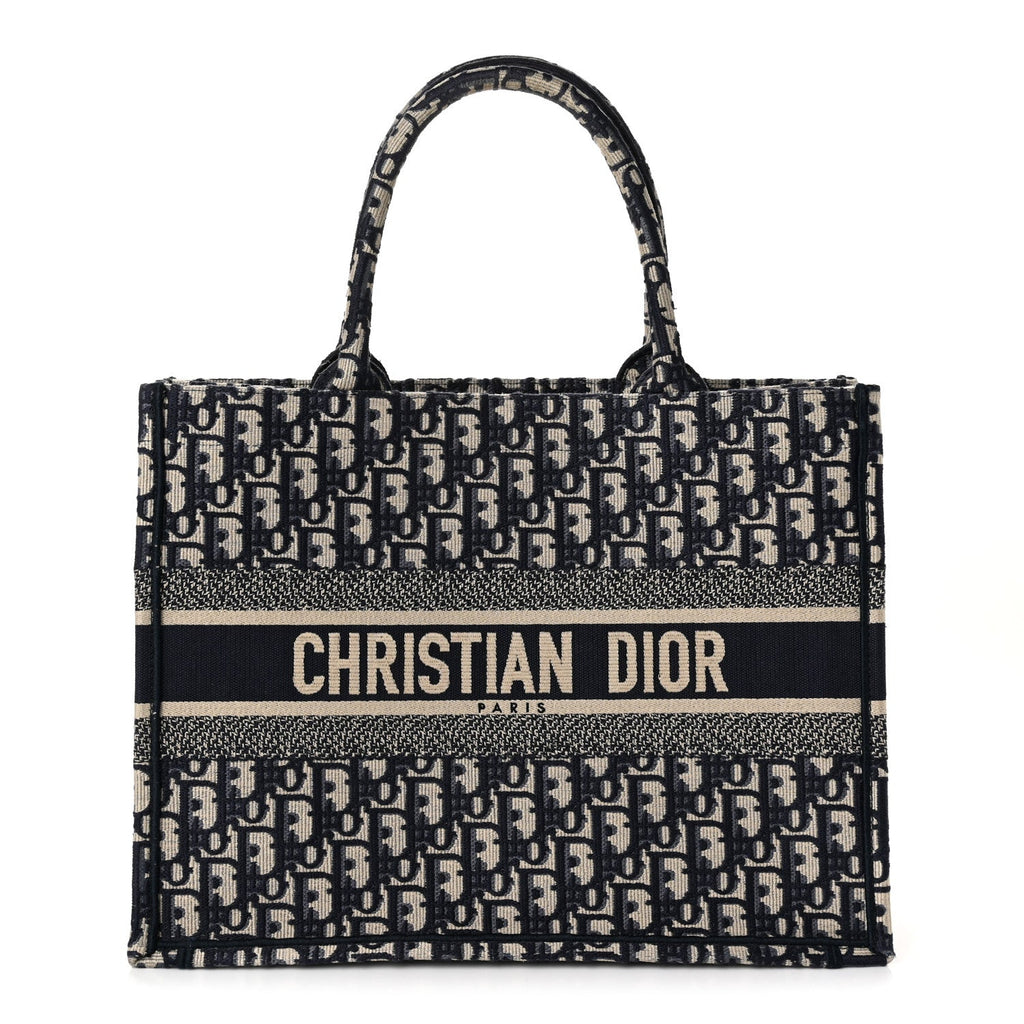 Oblique Medium Book Tote Blue Multicolor