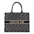Oblique Medium Book Tote Blue Multicolor