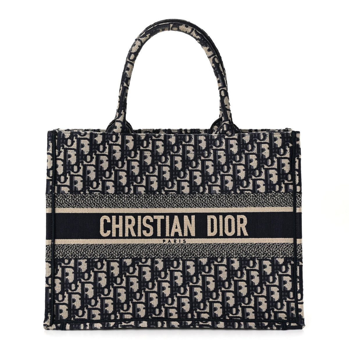 Oblique Medium Book Tote Blue Multicolor