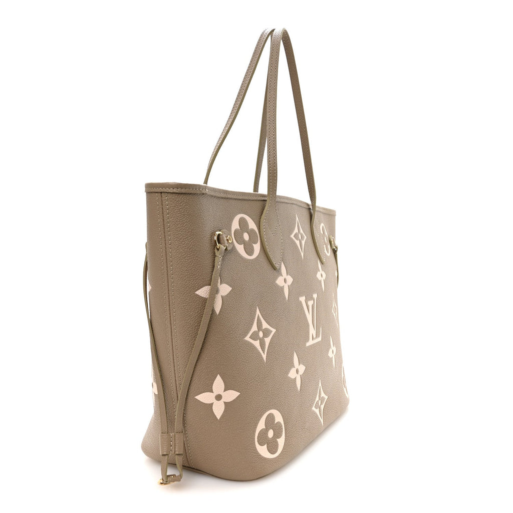 Empreinte Monogram Giant Neverfull MM Khaki Cream