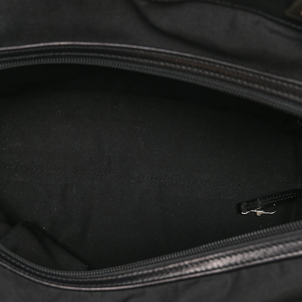 Monogram Large Punch Tote Black