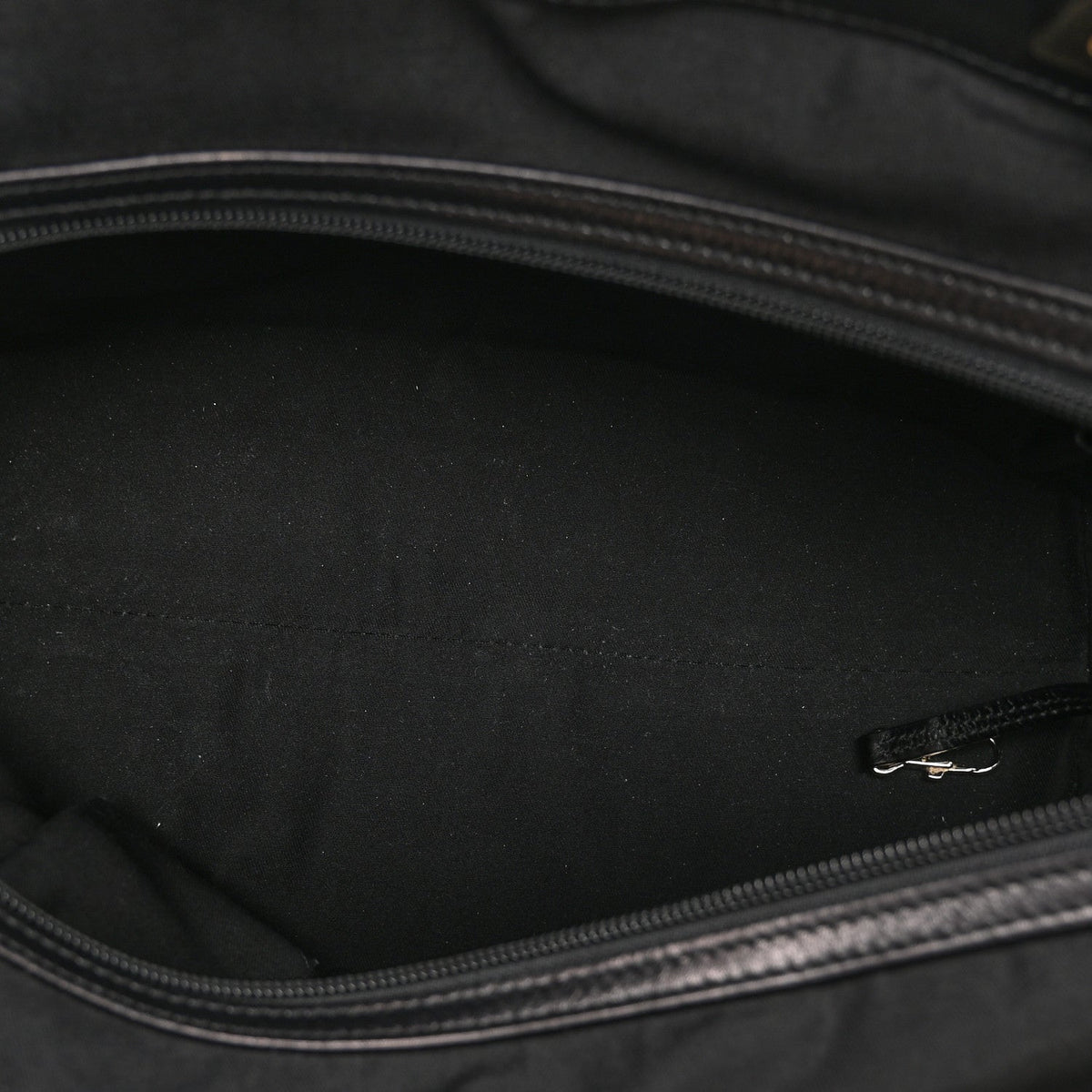 Monogram Large Punch Tote Black
