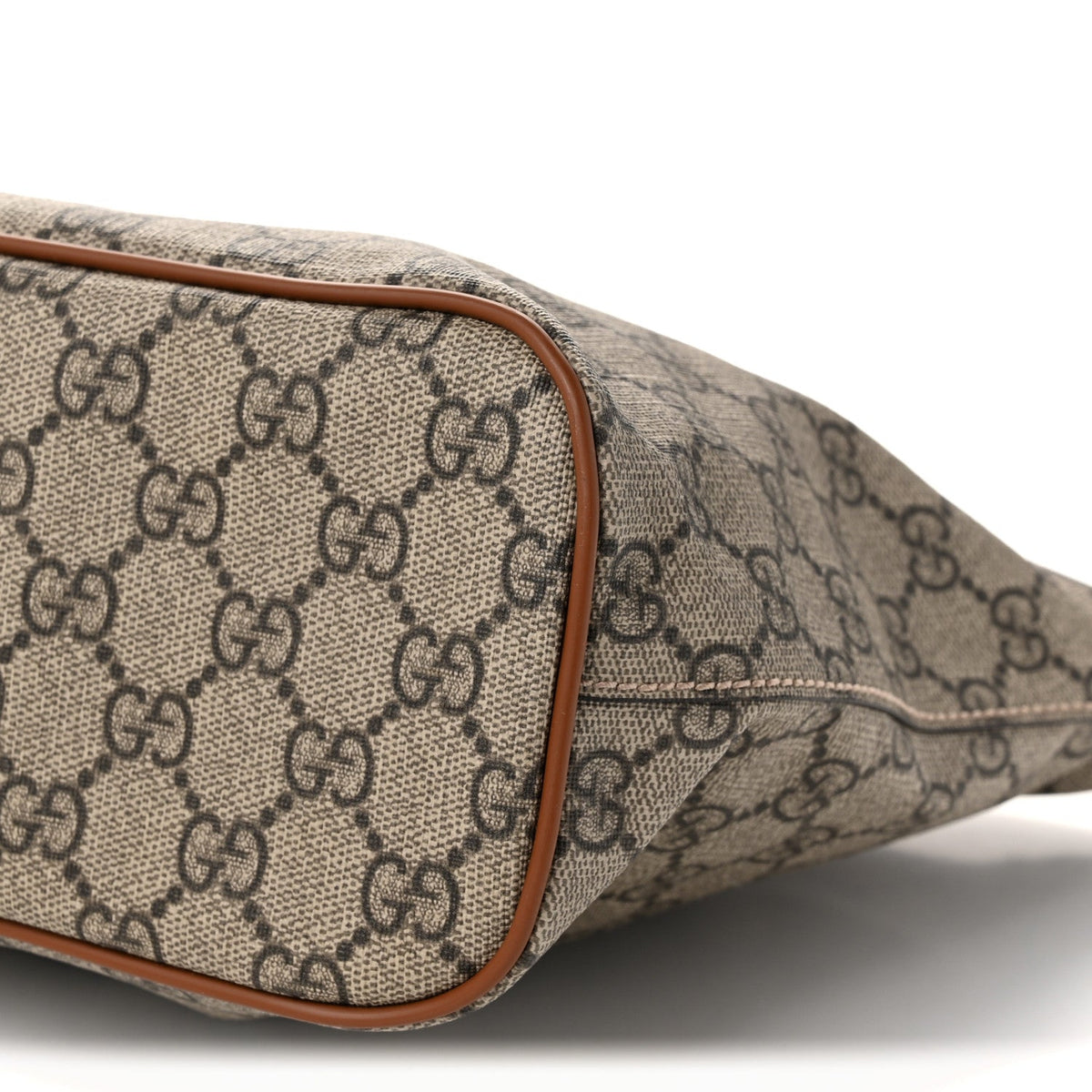 Soft GG Supreme Monogram Small Crossbody Tote Beige Cuir