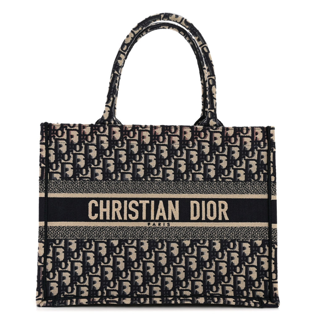 Oblique Medium Book Tote Blue Multicolor