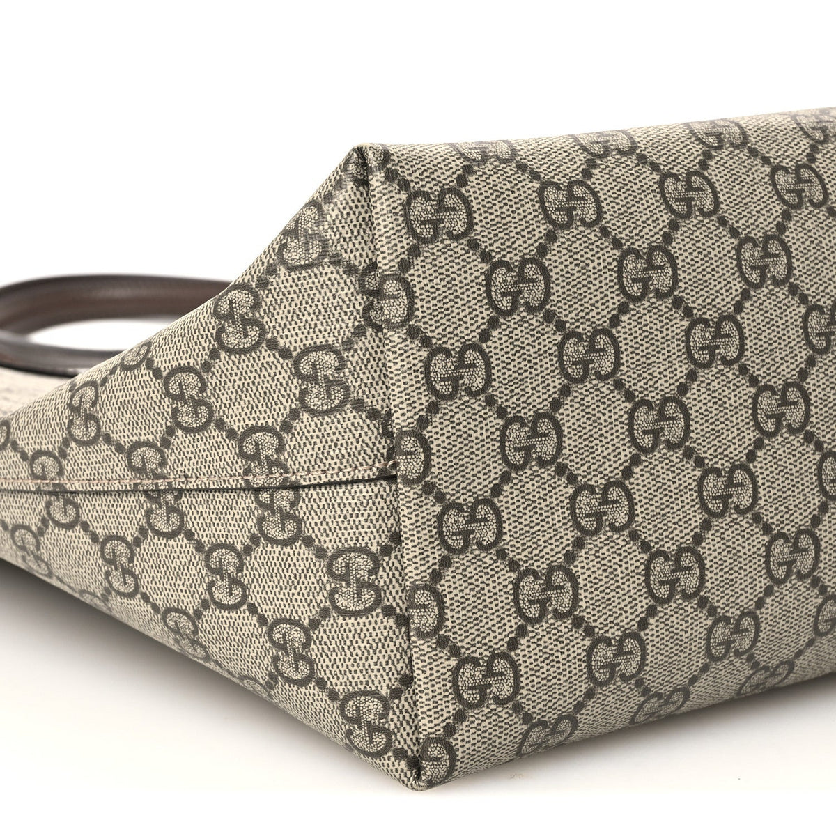 GG Supreme Monogram Medium Ophidia Shopping Tote Brown