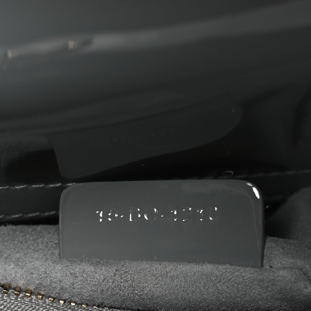 Patent Cannage Medium Lady Dior Grey