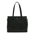 Calfskin GG Tennis Embossed Tote Bag Black