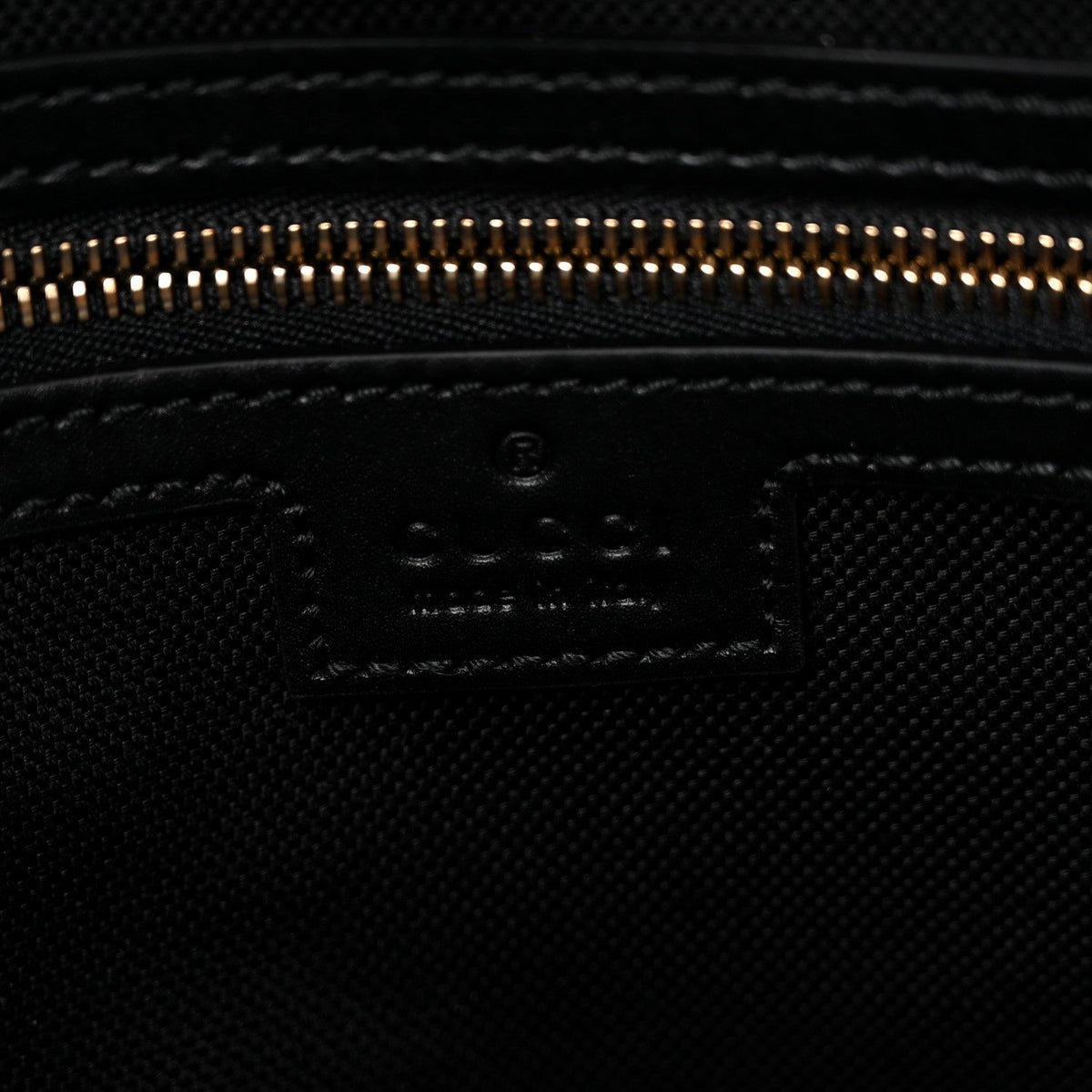 GG Calfskin Embossed Emblem Medium Shoulder Bag Black