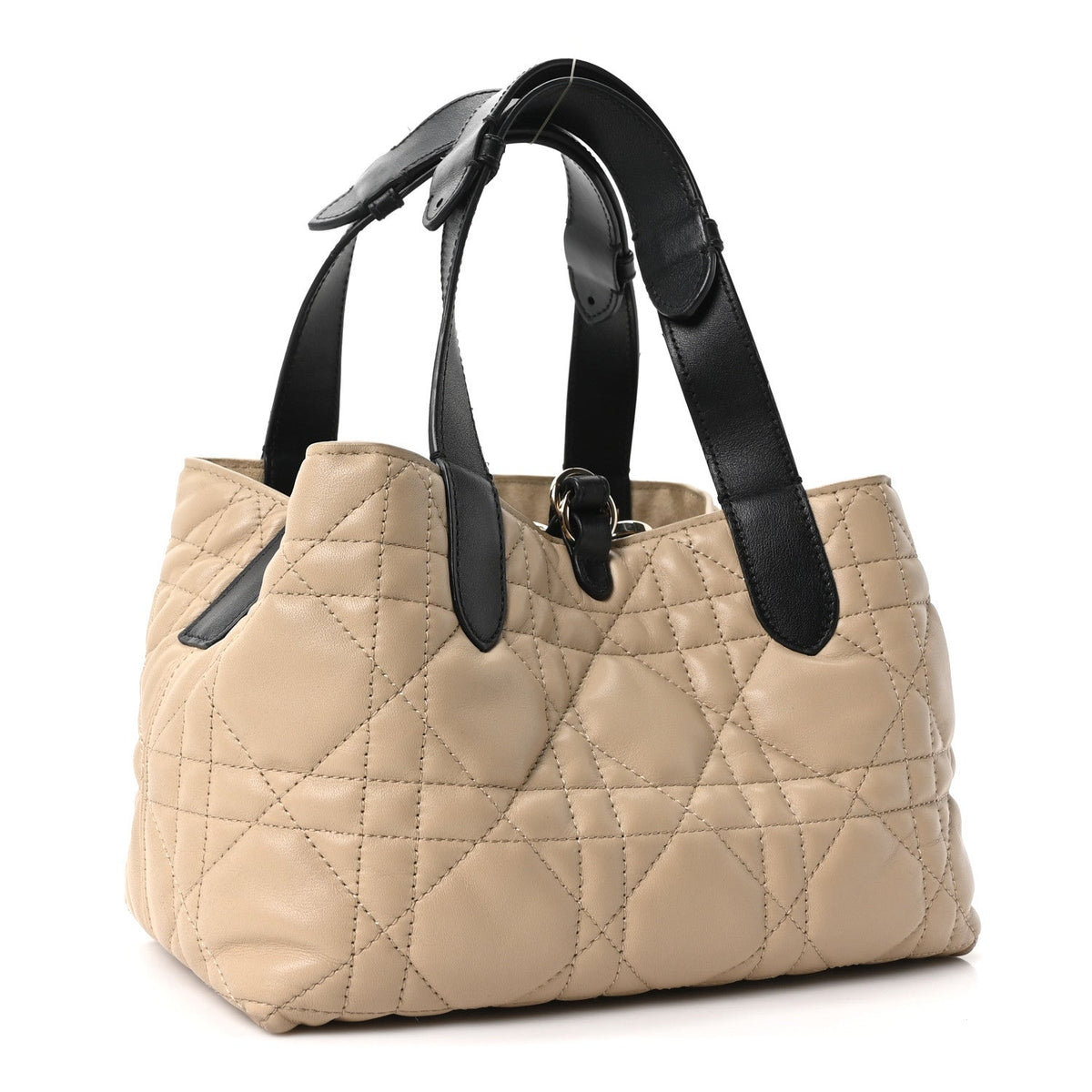 Calfskin Macrocannage Small Toujours Tan Black