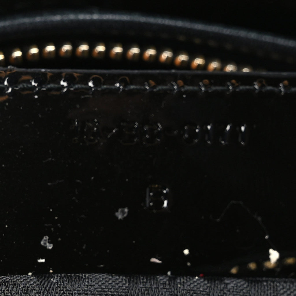 Patent Cannage Large Lady Dior Black