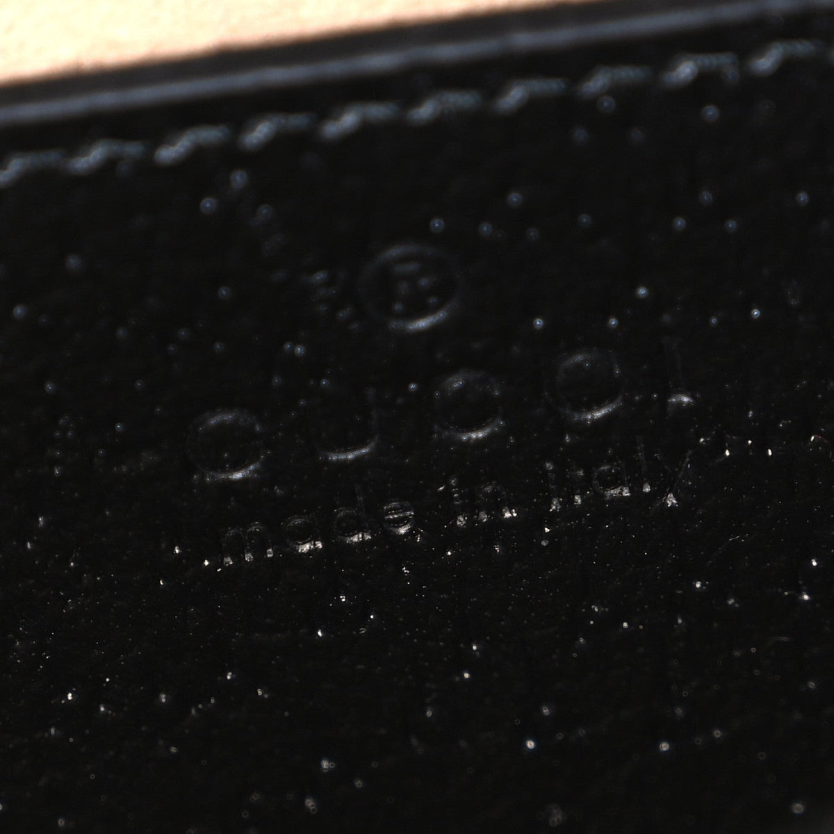 Textured Dollar Calfskin Web Mini Diana Tote Bag Black Dusty Grey