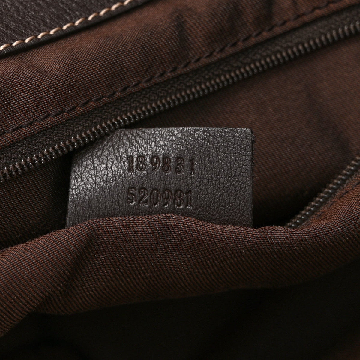 Monogram D Gold Tote Dark Brown