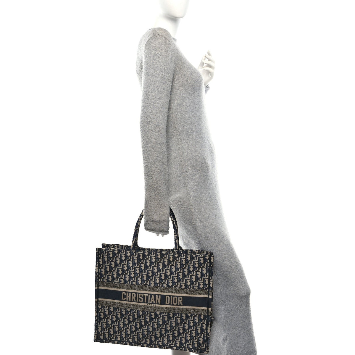 Oblique Large Book Tote Blue Multicolor