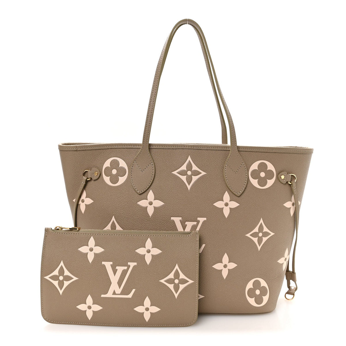 Empreinte Monogram Giant Neverfull MM Khaki Cream