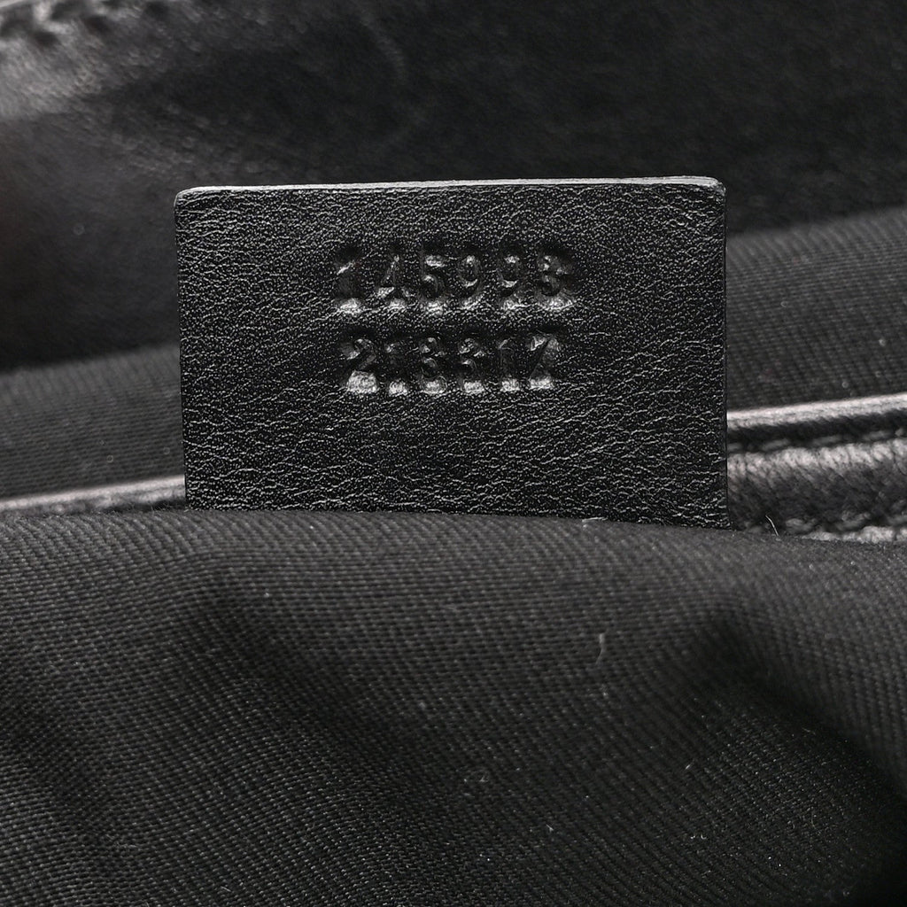 Monogram Large Punch Tote Black