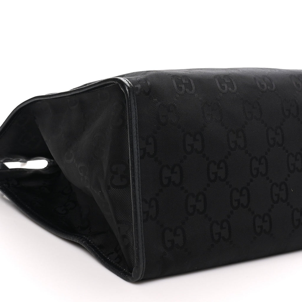 Econyl Nylon Monogram Large Off The Grid Tote Bag Black