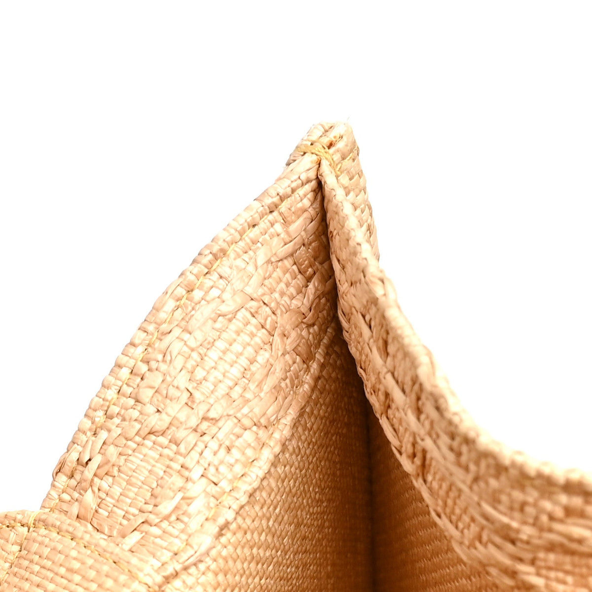 Raffia Cannage Medium Book Tote Natural