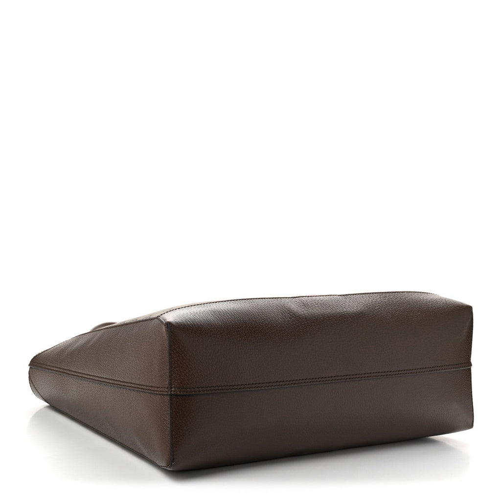 GG Supreme Monogram Web Ophidia Tote Brown