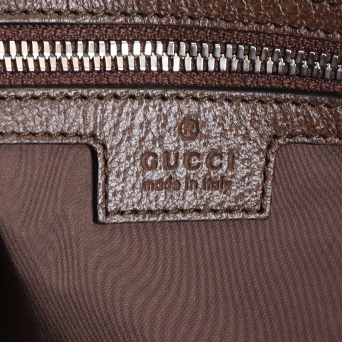Tender GG Supreme Monogram Textured Dollar Calfskin Web Tote Beige Ebony New Acero