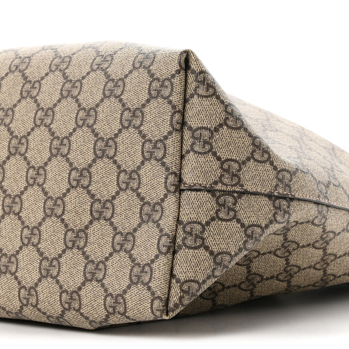 GG Supreme Monogram Medium Ophidia Shopping Tote Brown