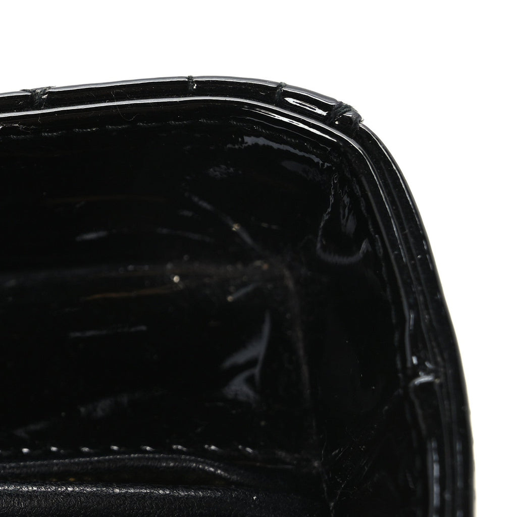 Patent Cannage Large Lady Dior Black