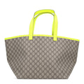 GG Supreme Monogram Totissima Shopping Tote Ebony Beige Yellow