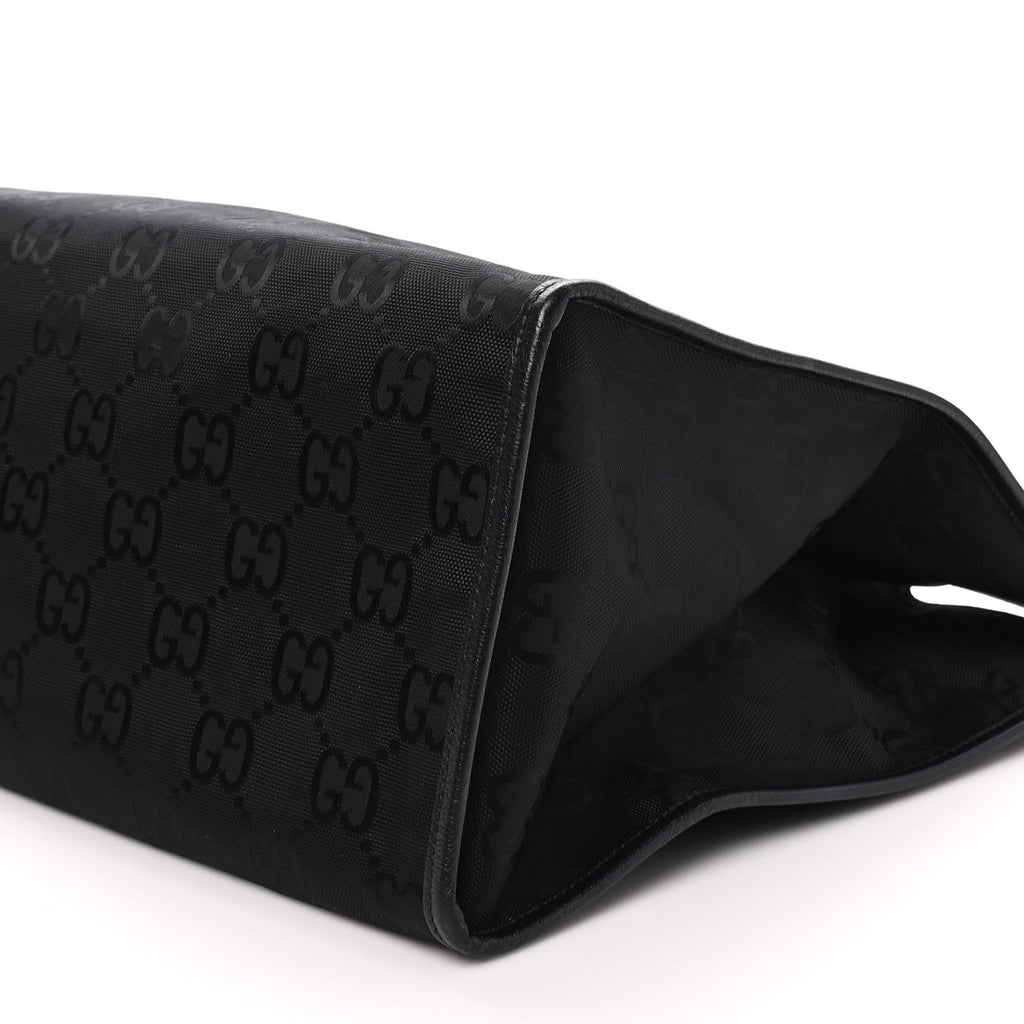 Econyl Nylon Monogram Large Off The Grid Tote Bag Black