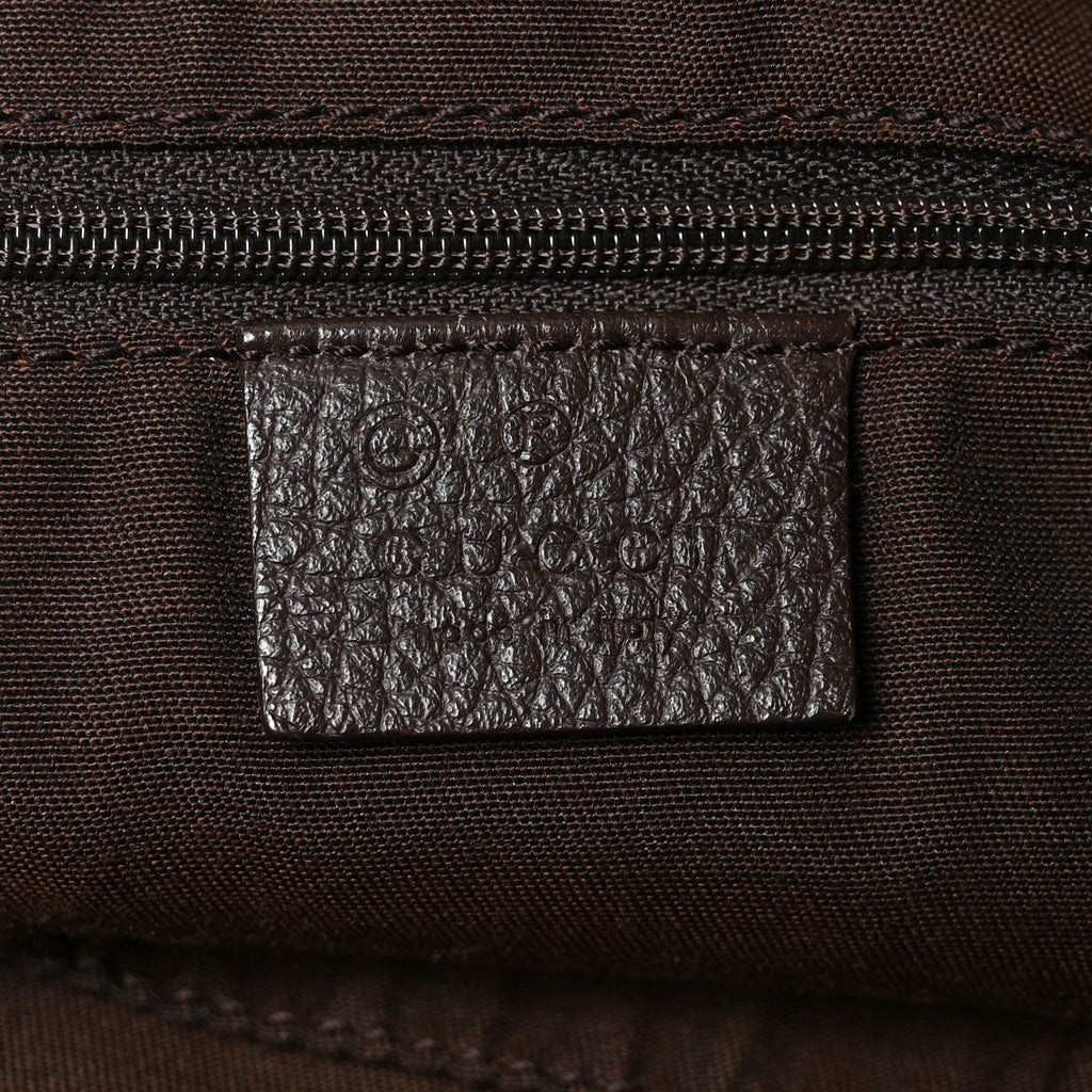 Crystal Monogram Shopping Tote Dark Brown