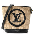 Raffia Petit Bucket Black