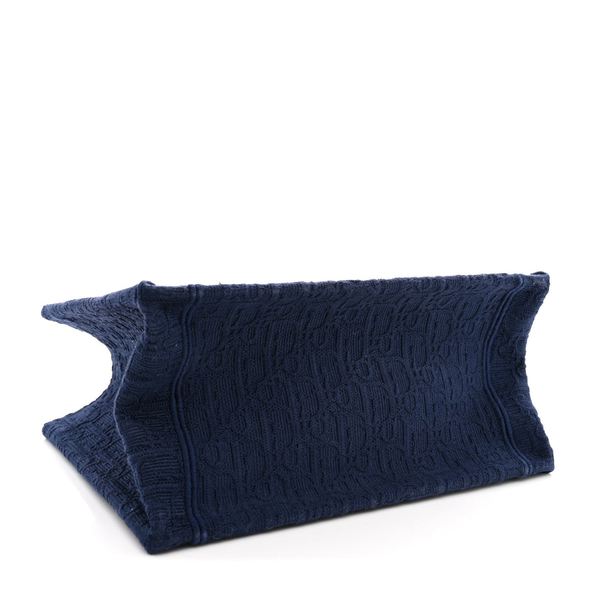 Cotton Toile De Jouy Oblique Embroidered Dior Medaillon Small Book Tote With Strap Blue White