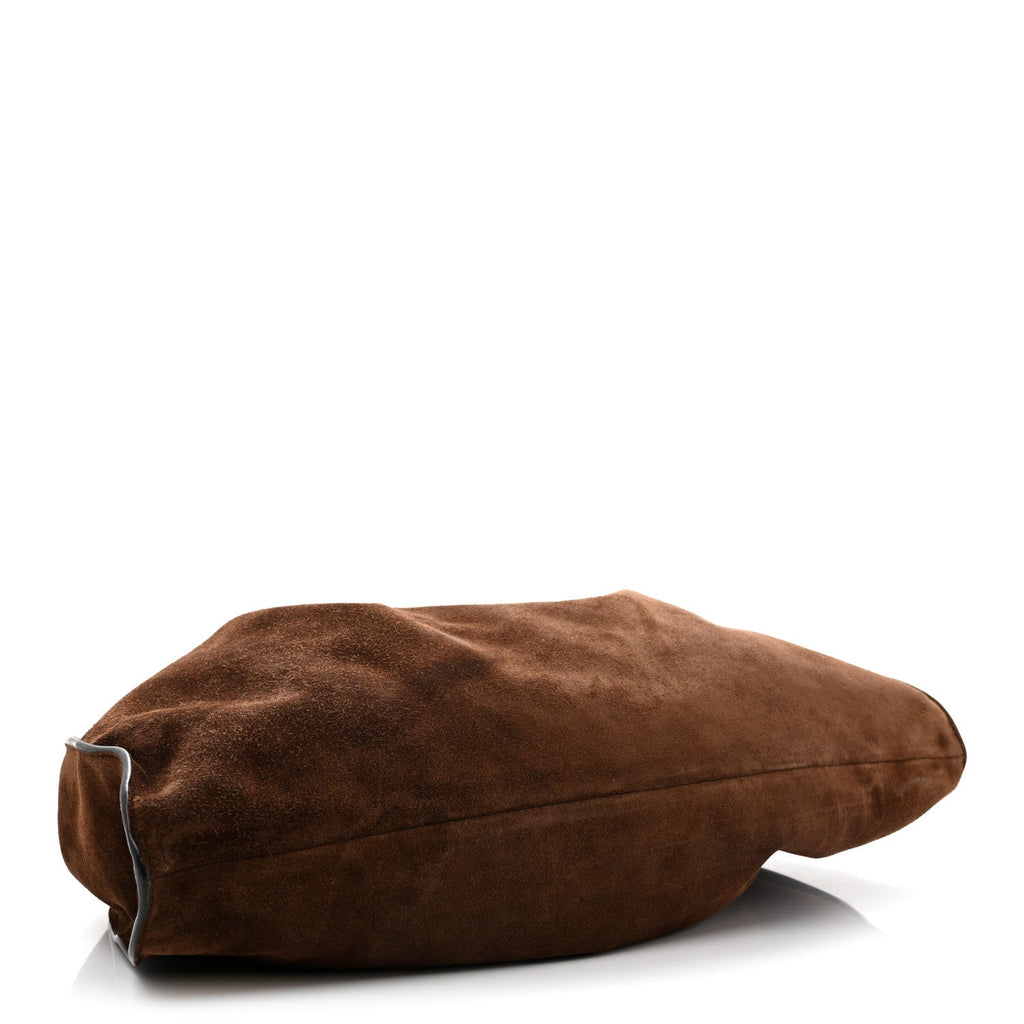 Suede Large Blondie Tote Brown