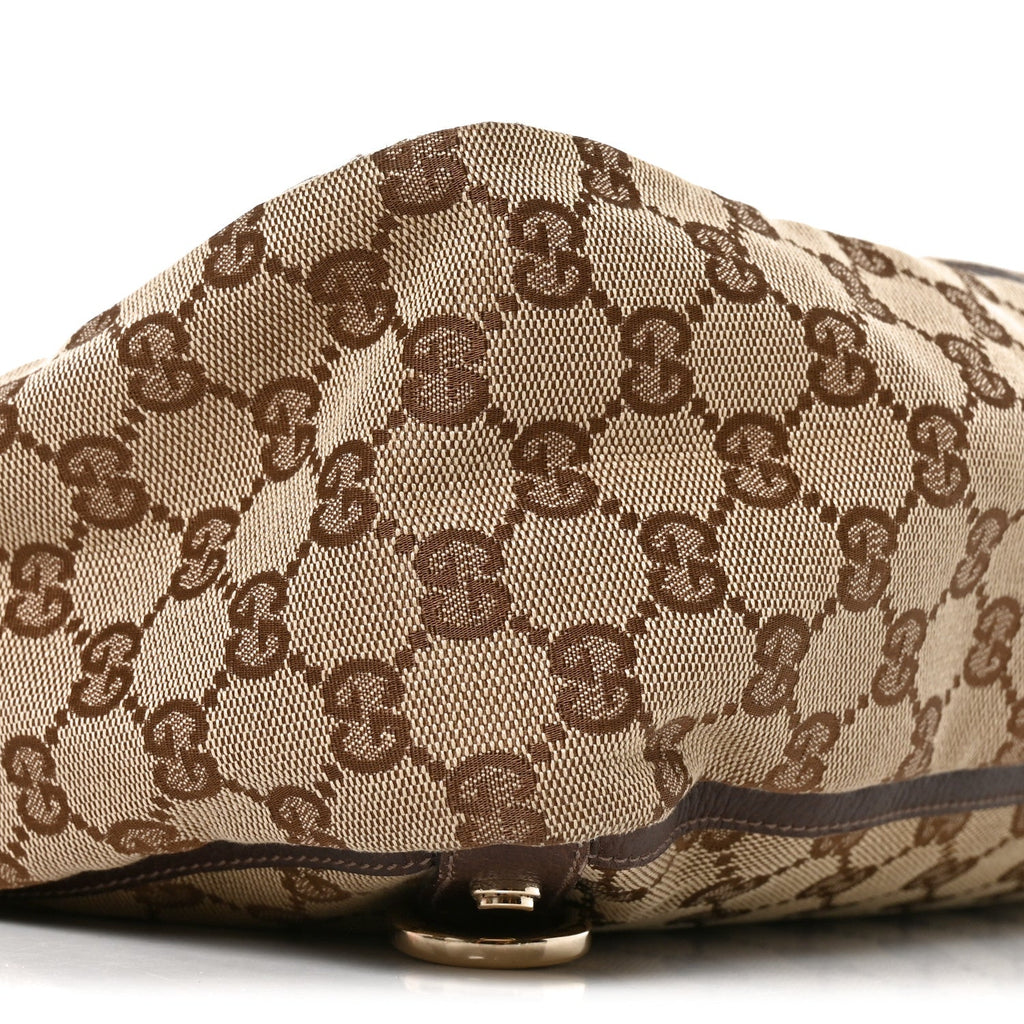 Monogram Large Abbey Tote Dark Brown