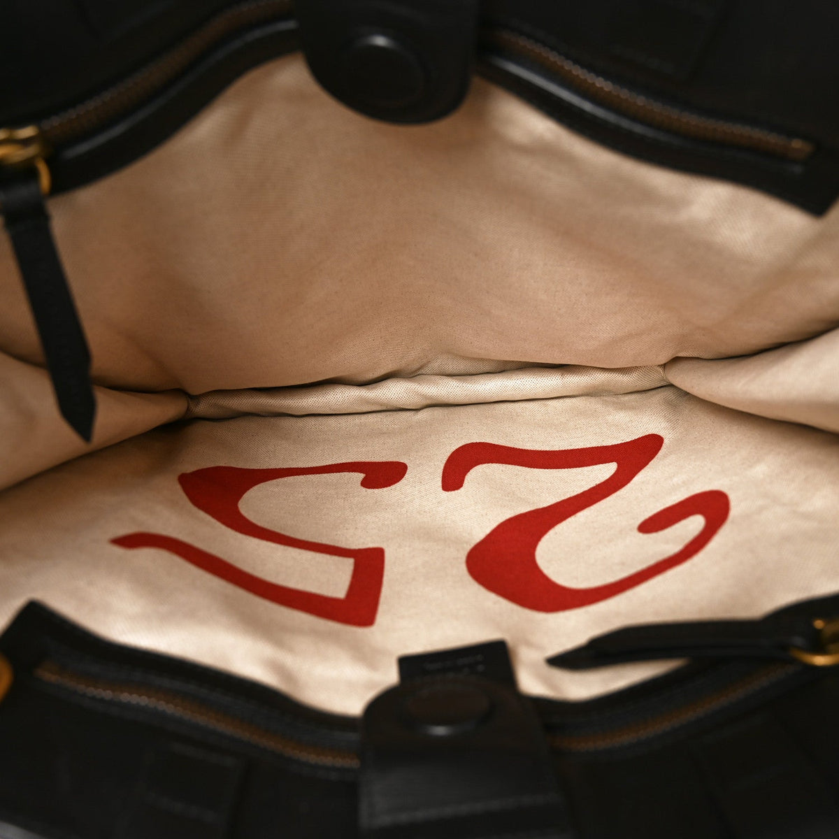 Soft GG Supreme Monogram Kingsnake Vertical Tote Black