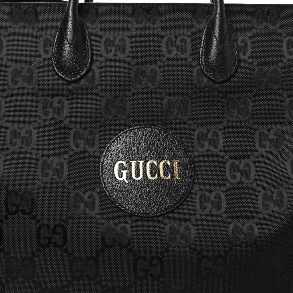 Econyl Nylon Monogram Large Off The Grid Tote Bag Black