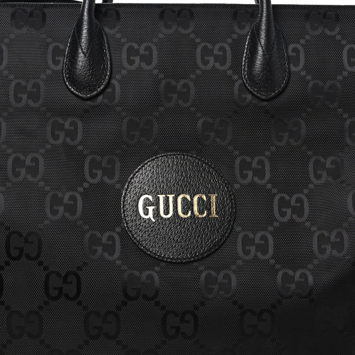 Econyl Nylon Monogram Large Off The Grid Tote Bag Black