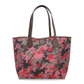GG Supreme Monogram Camouflage Tote  Pink Red