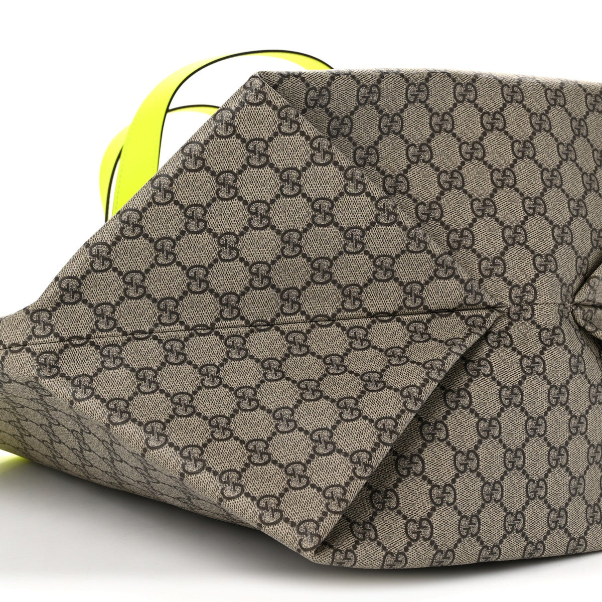 GG Supreme Monogram Medium Totissima Shopping Tote Ebony Beige Yellow