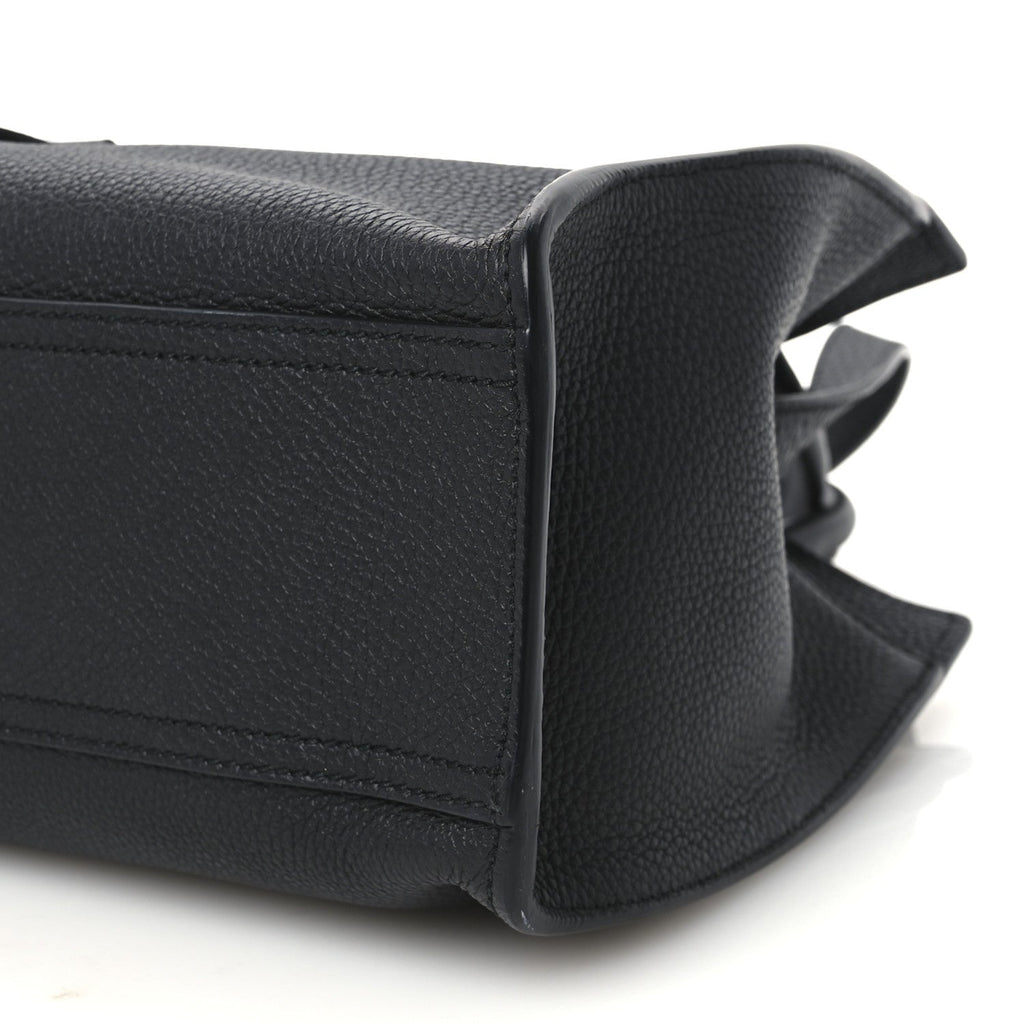 Soft Calfskin Small Jackie Top Handle Bag Black